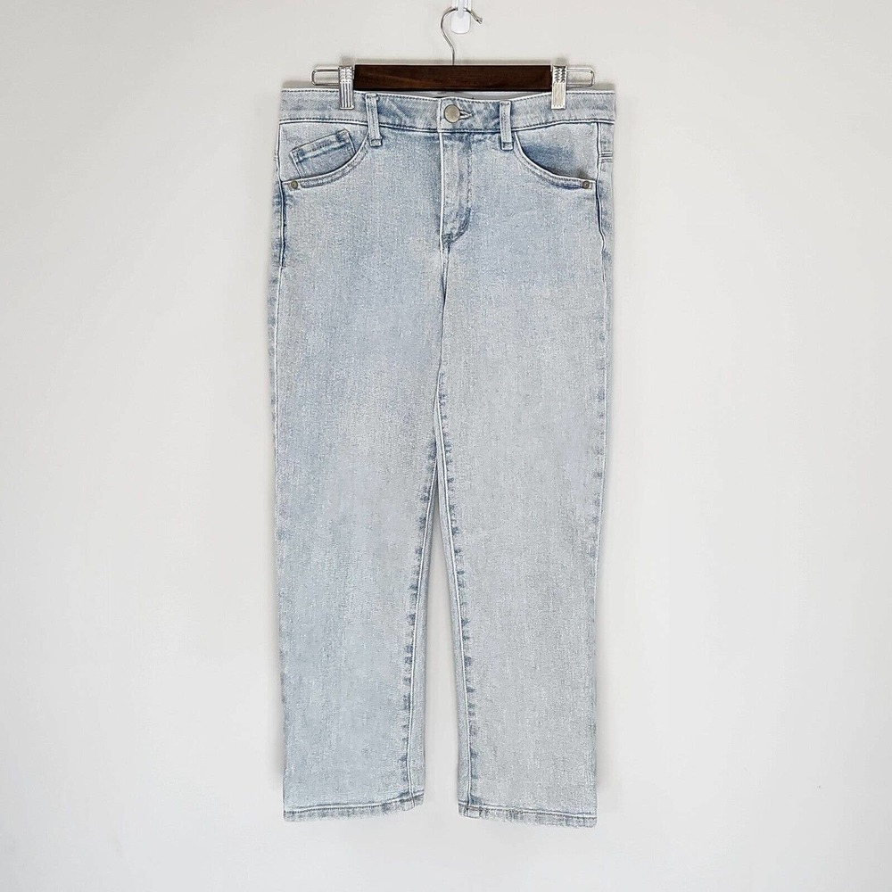 Democracy Women's "Ab"Solution Jeans Baggy Relaxed Fit Crop Cotton Blend Size 6